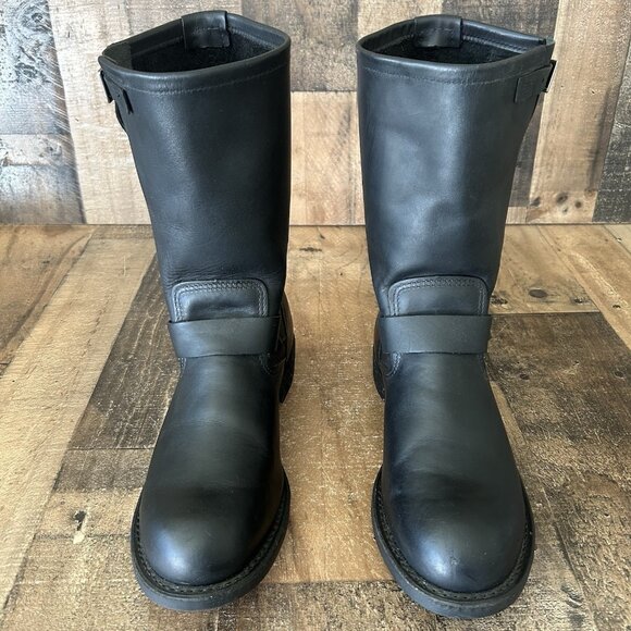 Red Wing X Indian Motorcycle 4312 Black Soft Toe Engineer Boots Mens 11 D - Picture 2 of 12